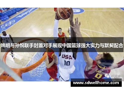 姚明与孙悦联手封盖对手展现中国篮球强大实力与默契配合
